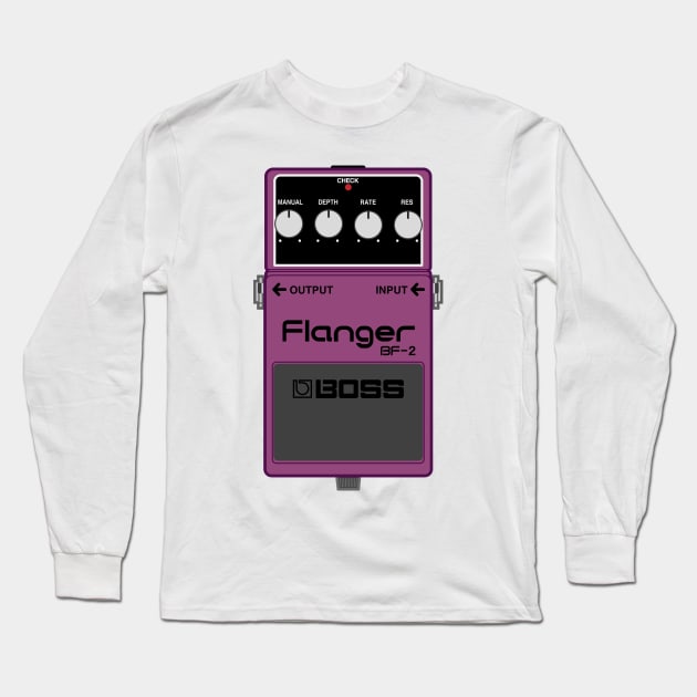 Boss BF-2 Flanger Guitar Effect Pedal Long Sleeve T-Shirt by conform